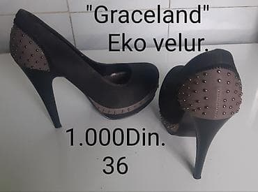Ženske salonke "Graceland" na visoku štiklu Crne salonke "Graceland"