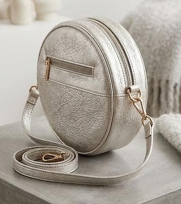 cartier srebro: Okrugla ženska torbica sa dugim kaišem preko ramena - Elegantna — 1