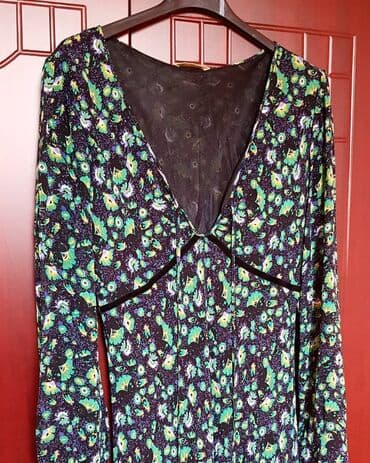 leprsave duge haljine: M (EU 38), color - Green, Long sleeves — 2