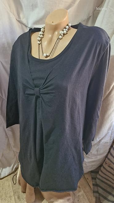 moderne patike sa platformom: 2XL Laura Torelli 700din Duža crna elegantna pamučna sa elastinom — 3