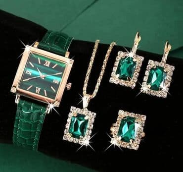 win win satic smartic: Set: Earrings, Bracelet, Necklace, Material: Stainless steel — 18