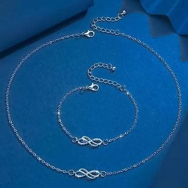 turmalin narukvice: Set ogrlice i narukvice “Infinity” – elegantan dvodelni nakit u — 2