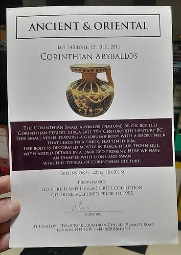 krevet za pecanje: Original Antički – keramička aryballos posuda sa figuralnom — 6