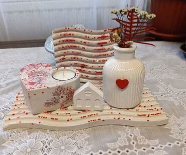 velike serpe za zimnicu: Candlestick, color - White, New — 4
