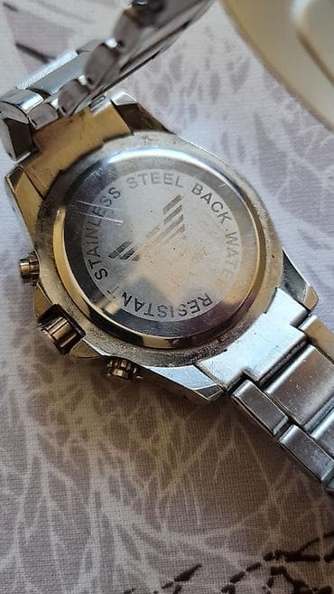 back sat: Muški analogni ručni sat „WATCH TIME” sa hronograf stilom - Kućište i — 3