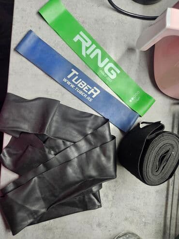 Knjige, audio i video formati: Fitnes oprema – set elastičnih traka i sprava za vežbanje - Dve — 1