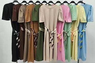 satenski bebi dol: Midi haljina sa kratkim rukavima i dekorativnim pojasom - Kroj — 2