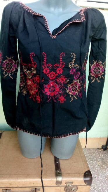 jakne c a: S (EU 36), Cotton, Floral, color - Black — 2