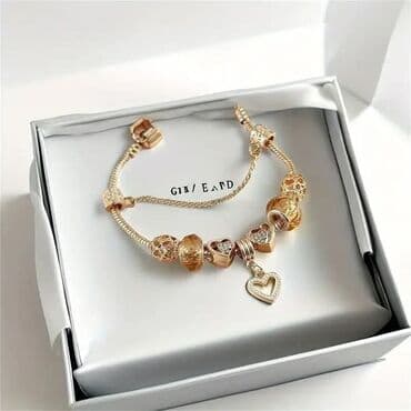 zlatne minđuše cena: Charm bracelet, Material: Stainless steel — 4