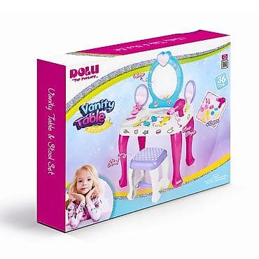 Dečiji setovi za ulepšavanje: Dolu šareni set za ulepšavanje – Vanity Table & Stool Set Za male — 2