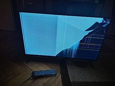 postolje za racunar: LED televizor sa daljinskim upravljačem. Maltene nov ali polomljen — 2