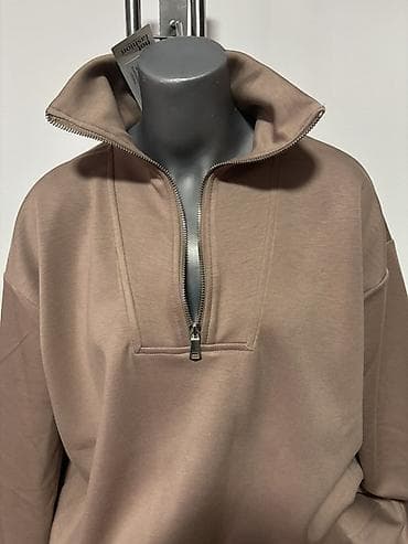 Men's Clothing: Komplet trenerke – gornji deo sa polu-rajsferšlusom i široke pantalone — 3