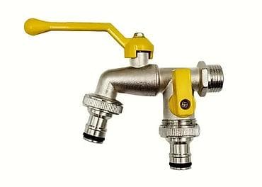 tus sa ventilatorom: ✅ Baštenska slavina sa 2 izlaza – metalna Praktična zidna slavina sa — 1