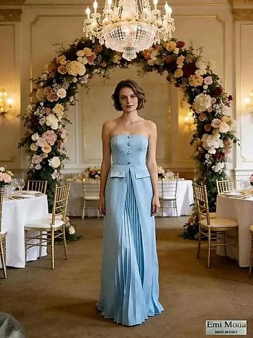 svecane korset haljine: Elegantna svečana haljina bez bretela – Emi Moda, Made in Italy. - — 3