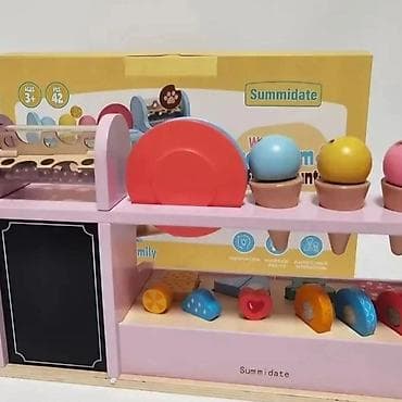 pepco hulahopke za zene: Drvena igračka set – Ice cream & Coffee Counter Play set (58 — 5