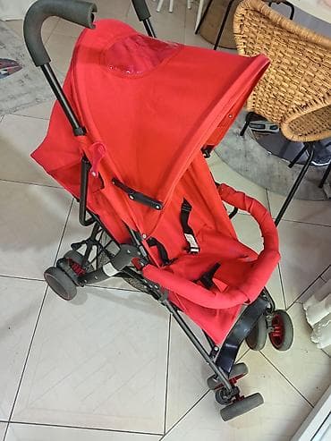 prsluk za bebe devojcice: Kišobran kolica crvena i krem /bež, zajedno ili odvojeno (pojedinačna — 2