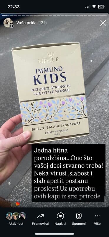 IMUNO KIDS – Life Up Potpuno prirodan dodatak za jači imunitet i