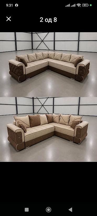 sklopive stolice za plažu uradi sam: Ugaona garnitura – moderni L oblik - Prostrana ugaona sofa sa visokim — 5