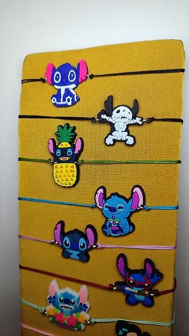 crne tunike: Set narukvica sa crtaćim motivima – raznobojni končići sa — 6