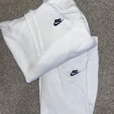 Sweatsuit Sets: Nike komplet trenerke – bela - Dvodijelni set: dukserica s kapuljačom — 6