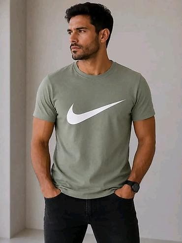 muska odela uzice: Men's T-shirt Nike, bоја - Maslinasto zelena — 1