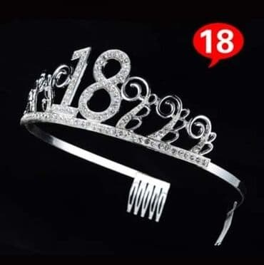 Kruna za kosu, bоја - Srebrna