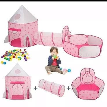 motor na pedale za decu: Cena 4000 dinara 🎪 3 u 1 Dečija Sklopiva Igraonica – Šator, Tunel i — 3