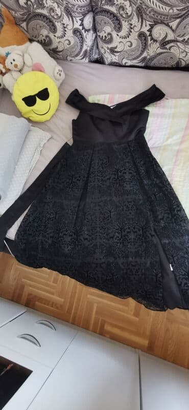 odeca za trudnice novi sad: L, bоја - Crna, Večernji, maturski, Top (bez rukava) — 2