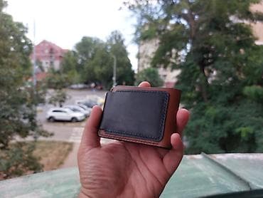 mona zenski novcanici: Minimalistički kožni novčanik – ručni rad - Materijal: prava koža u — 5