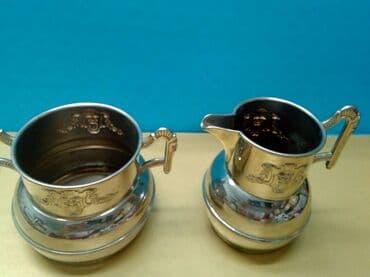 Antikviteti: ART DECO - bokal za Mleko i posuda za šećer ART DEKO Bokalčić za — 3