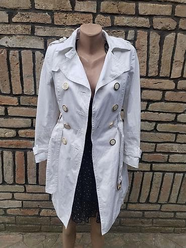 spitfire jakne: Zara Basic ženski mantil - Model: klasični trench, dvoredno kopčanje — 5