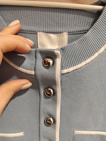 c a tunike: H&M, S (EU 36), Poliester, bоја - Svetloplava — 7