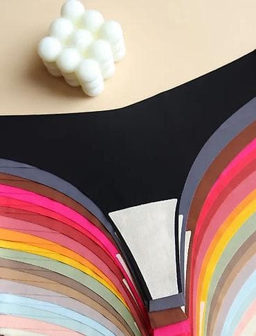 kockaste pantalone: Nevidljive laserski sečene ženske gaćice – bešavne tangice/brief — 3