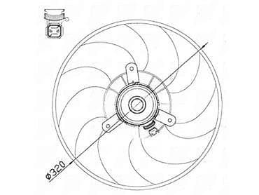 džezva na struju: VENTILATOR HLADNJAKA ZA PEUGEOT 306 OD 1996. DO 2002. GOD. | — 5