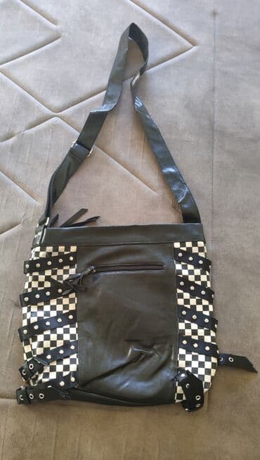 kožna torba ženska: Shoulder bag, Material: Canvas, Polyester, Poliuretan — 3