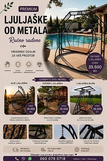 kade za kupanje pasa: Ručni rad – LJULJAŠKE OD METALA Unesite udobnost i stil u svoje — 9