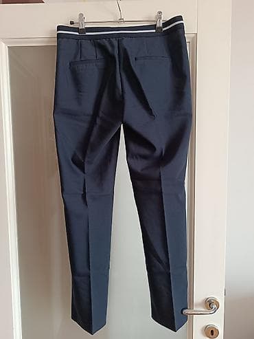 zara duksevi: ZARA BASIC Collectio pantalone, tamnoplave - Model: slim/straight fit — 2