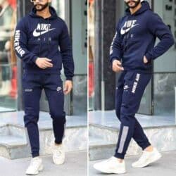 Homesuits: Set, 2XL, 3XL, L, Nike, color - Green, Cotton — 5