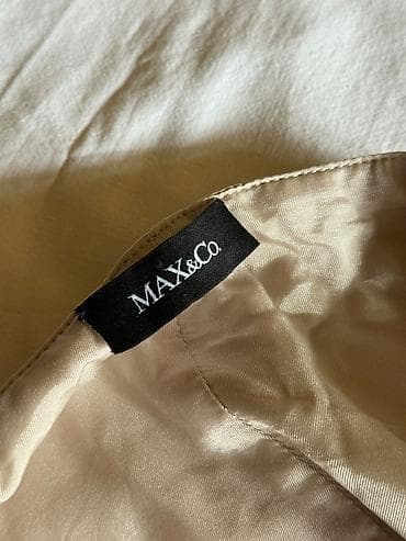 maxi 145: Max&Co haljina boje peska, kopča se napred na rajsferšlus a ima ih — 5