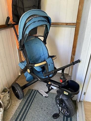 Dečiji tricikl sa ručkom za guranje i tendom – Tooty - 3 u 1