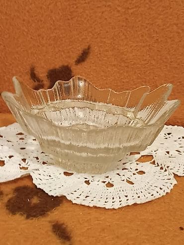 nož za ananas: Staklena činija/dezertna zdelica - Materijal: prozirno presovano — 3