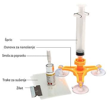 atv na prodaju: Nov komplet za popravku stakla alat izbacuje vazduh iz oštećenog — 4