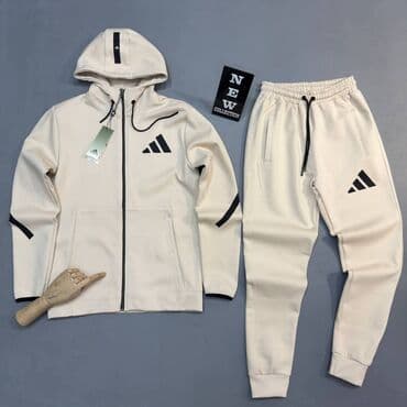 trenerke 92: Komplet, 2XL, L, M, Adidas, bоја - Siva, Pamuk — 6