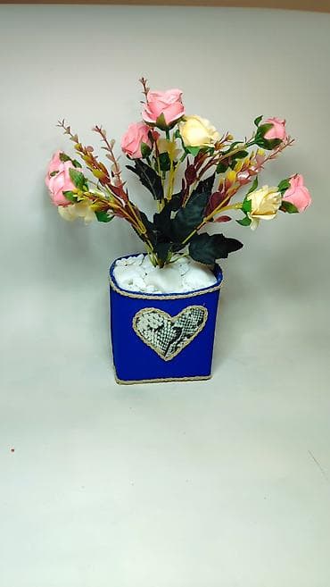 Prehrambeni proizvodi: Dekorativna aranžmana od veštačkog cveća u saksiji - Aranžman sa — 3