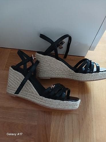 hermes kais: MEXX ženske sandale na platformu/espadrile - Boja: crna, sa — 2