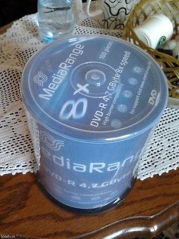 laptop dell: Mediarange dvd-r [100 komada praznih dvd diskova 4,7 gb] prodajem — 1