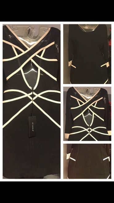 najlepse haljine za svecane prilike: M (EU 38), color - Black, Evening, Long sleeves — 2