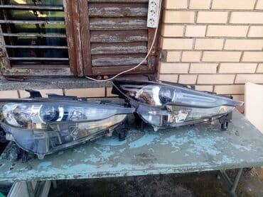 led auto oprema celik: Dva automobilska fara — 1