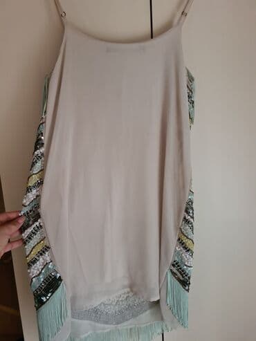 haljina ravnog kroja: Zara M, bоја - Šareno, Koktel, klub, Na bretele — 3