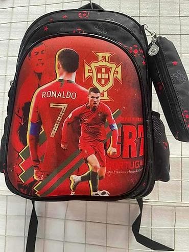 Skolski rancevi Messi, Ronaldo, Stitch, K-pop. Dimenzije: 42x32x20cm
